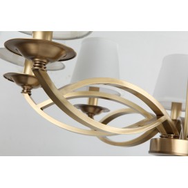 Fine Brass 8 Light Chandelier