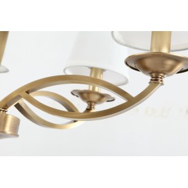 Fine Brass 8 Light Chandelier