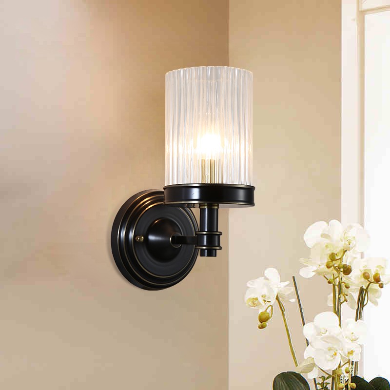 Black brass online wall sconce