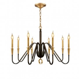 Fine Brass 8 Light Chandelier