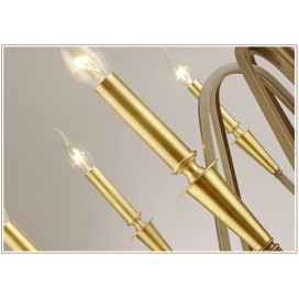 Fine Brass 8 Light Chandelier