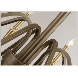 Fine Brass 8 Light Chandelier