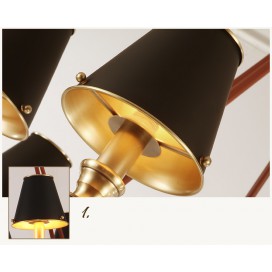 Fine Brass 6 Light Chandelier