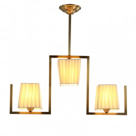 Fine Brass 3 Light Chandelier