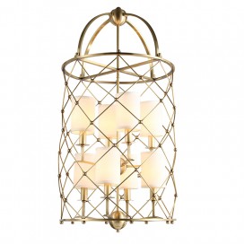 Fine Brass 8 Light Chandelier