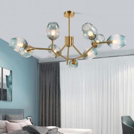 Fine Brass 9 Light Chandelier