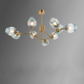 Fine Brass 9 Light Chandelier