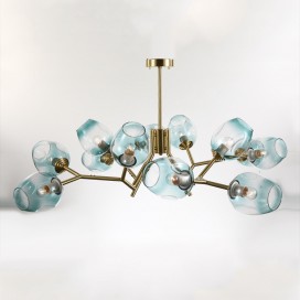 Fine Brass 12 Light Chandelier