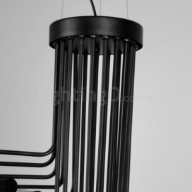 Black 26 Light Retro Vintage Modern/ Contemporary Chandelier