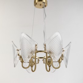 Fine Brass 6 Light Chandelier