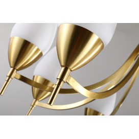 Fine Brass 8 Light Chandelier