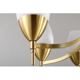 Fine Brass 8 Light Chandelier