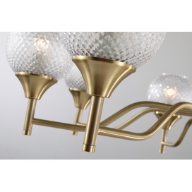 Fine Brass 8 Light Chandelier