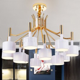 Modern/ Contemporary 12 Light Two Tiers Chandelier