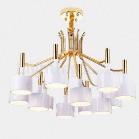 Modern/ Contemporary 12 Light Two Tiers Chandelier