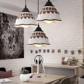 1 Light Modern/ Contemporary Pendant Light with Ceramic Shade