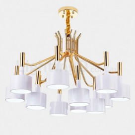 Modern/ Contemporary 12 Light Two Tiers Chandelier