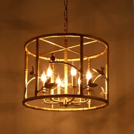 Fine Brass 6 Light Chandelier