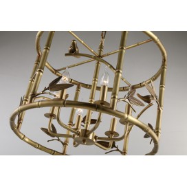 Fine Brass 6 Light Chandelier