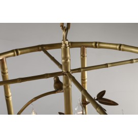 Fine Brass 6 Light Chandelier