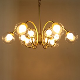 Fine Brass 12 Light Chandelier