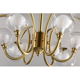 Fine Brass 12 Light Chandelier