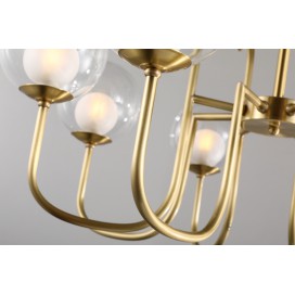 Fine Brass 8 Light Chandelier