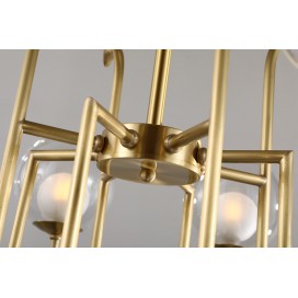 Fine Brass 8 Light Chandelier