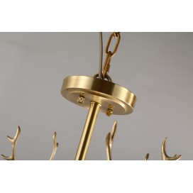 Fine Brass 8 Light Chandelier