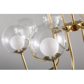 Fine Brass 8 Light Chandelier