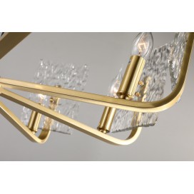 Fine Brass 8 Light Chandelier