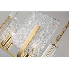 Fine Brass 8 Light Chandelier