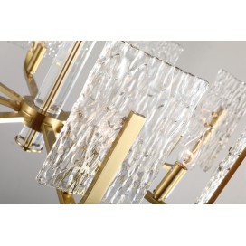 Fine Brass 8 Light Chandelier