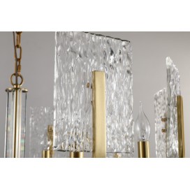 Fine Brass 10 Light Chandelier