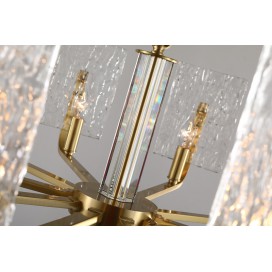 Fine Brass 10 Light Chandelier