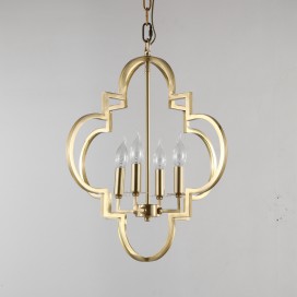 Fine Brass 4 Light Chandelier