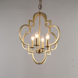 Fine Brass 4 Light Chandelier