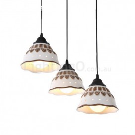 1 Light Modern/ Contemporary Pendant Light with Ceramic Shade