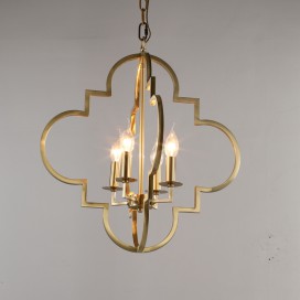 Fine Brass 4 Light Chandelier