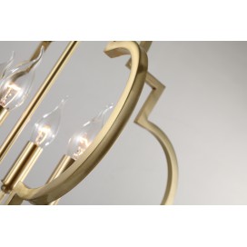 Fine Brass 4 Light Chandelier