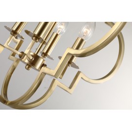 Fine Brass 4 Light Chandelier