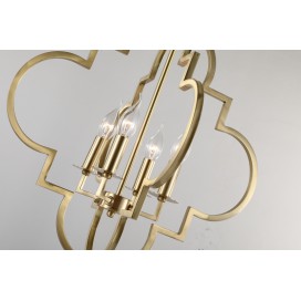 Fine Brass 4 Light Chandelier