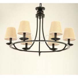 Country Retro 6 Light Single Tier Chandelier