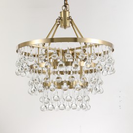 Fine Brass 6 Light Chandelier