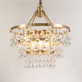 Fine Brass 6 Light Chandelier