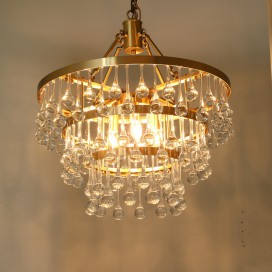 Fine Brass 6 Light Chandelier