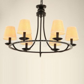 Country Retro 6 Light Single Tier Chandelier