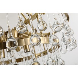 Fine Brass 6 Light Chandelier