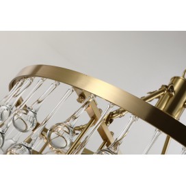 Fine Brass 6 Light Chandelier