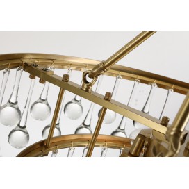 Fine Brass 6 Light Chandelier